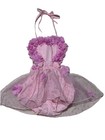 Baby Girl Pink Floral Tulle Dress Size 12 18 M Princess Party Flower Girl Outfit