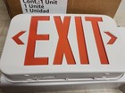 2pk Amazon Basics Led Emergency Exit Sign  Double Face Exit With Battery Backup