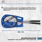 Eastpoint Sports 2 Player Badminton Racket Set  Contains 2 Rackets With Tempered