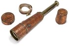 Antique Brass Telescope Leather Pirate Spyglass Scope Vintage Sailor Gift Pirate