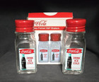 Coca-cola - Fishtail Salt   Pepper Shakers - New  Never Used - S p -   9050-33