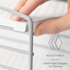 Cabinet Box Organizer  Adjustable Kitchen And Pantry Shelf For Plastic Wrap