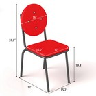 Leather   Steel Dining Chairs Set Of 4 Conference Meeting Guest Chair Bar Stools