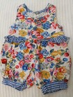 Bonjour Baby Vintage 90s Fruit Bubble Romper Rare Find Size 4t Truer 3t Outfit K