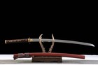Katana Red Gold Scarlet Blade 1060 Steel