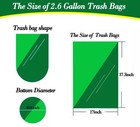 Hommaly 2 Gallon  1 8-2 Gal 120 Pcs Small Clear Trash Bags  Strong 1 8 Gallon Ga