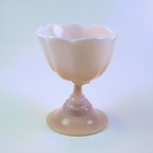 Cambridge Glass Crown Tuscan Shell Dolphin Base Seafood Fruit Cocktail Cup