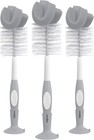 Reusable Sponge Baby Bottle Cleaning Brush Set With Suction Cup Stand scrubbe   