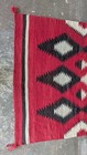 Antique Navajo Rug - Large 4  X 8  Ganado Eye Dazzler - Early 20th C  Transition