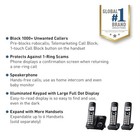 Panasonic Cordless Phone System Expandable Call Blocking 3 Handsets Kx-tgd813b 