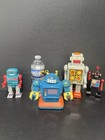 Robots Lot Of  4 Plastic Robots Kids Decor Gear Robot Missing Wonder   Avon Bank
