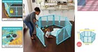 Jpma Certified 6-panel Baby Playpen   Indoor outdoor Aqua Play Yard 18 5 Ft  