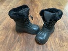 New Toddler Snow Boots Sz 11k  28  Girls Boys Black Warm Winter Shoes
