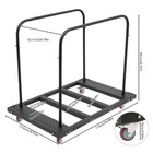 10 Tables Capacity Rolling Cart Steel Folding Table Cart For 60  Round Tables