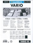 Lighthouse Vario Stock Sheet Double Sided 4 Pocket Protector Pages Size  4s