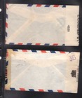 Curacao   2  Nice  Double  Censor  Airmail   Covers  To  Us
