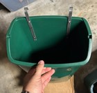 Vintage New Old Stock - Tennis Court Trash Cam Hanging Basket Green