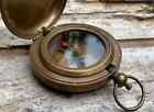 Pocket Compass Vintage Style Working Designer Solid Brass Finished Stylish Gift