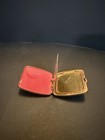 Vintage Gold Tone Metal And Enamel Compact  47 