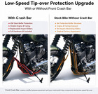 1 25 Inch Engine Guard Crash Bar Black Steel For Harley Softail Low Rider St