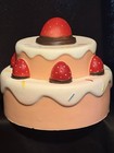 Jumbo Strawberry Cake Slow Foam Squishy Toy