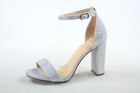 New Women s Color  Open Toe Ankle Strap Chunky Heel Dress Sandal Shoes