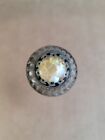Antique Hat Pin Stick Pin Wavy Domed Iridescent Glass Early 1900 s