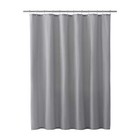 Clorox Waterproof Fabric Shower Curtain  Fabric  Weighted Magnets Gray  72 