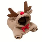 Pet Dog Hoodie Clothes Small Dog Coat Jacket Puppy Cat Costume Brown Same Day     