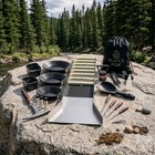Complete Gold Mining Kit  Folding 50 Inch River Sluice Box  Prospecting Equipm  