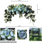 Wedding Arch Flowers 30 Inch Rustic Artificial Floral Swag Decor