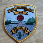 Lakewood Nj New Jersey Fire Dept Patch Vtg Volunteer Ocean County Police  New