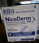 2  Nicoderm Cq Step 1 Nicotine Patches 21mg 7 Count 2 Week Exp 07 2026