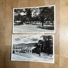 2 Vintage Rppc Postcard Pine Grove Cabins New York Street View Route 17 -- R1