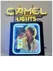 Vintage Camel Lights Cigarette Tobacco Neon Bar Sign Light 1984 - Free Shipping