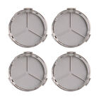 4 X 75mm Matte Chrome Emblem Fit For Mercedes Benz C E S Center Wheel Hub Caps