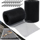 Plastic Gutter Guard Mesh Roll With 20 Clips Leaf Stopper For Roof Drain