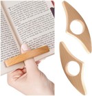 2pcs Book Page Holder Thumb For Reading With One Hand Yellow 