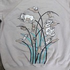 Vtg Special Tees Cat Tails Sweatshirt Raglan Pullover Size M l