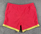 Vintage Surf Gear Men s Neon Colorblock Swim Trunks Pink yellow Size 36 38