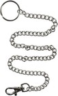 16-inch Silver Stainless Steel Key Ring Chain With Lobster Claw Clasp For Travel