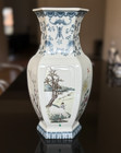 Chinese Porcelain Hexagonal Vase 14        Hongxian Mark     C  Late 1940s