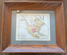 1795 Antique Map Of North America  Authentic British John Russel - Grade B