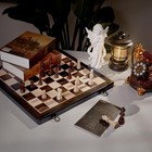 Magnetic Wooden Chess Set For Adults Kids 15  Folding Chess Board With Wood Text