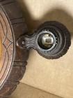 Antique Light Ceiling Fixture Art Deco Victorian 5 Bulb Floral Glass Center Cast