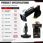 Free Ship Single Arm Digger Bucket Backhoe Attachment For Mini Skid Steer Loader