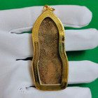 Phra Naga Khmer Buddha Gold Micron Pendant Talisman Ancient Thai Amulet