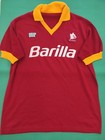 As Roma Matchworn Rizzitelli Ennerre Barilla 80s Jersey
