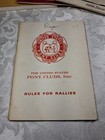 United States Pony Clubs Rules For Rallies Book Lot