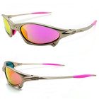Metal-x Penny Cyclops Sunglasses Polarized Rose Iridium Uv400 Lenses - Usa